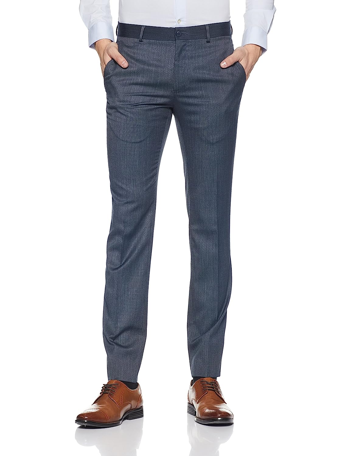 Van Heusen Men's Slim Fit Formal Trousers