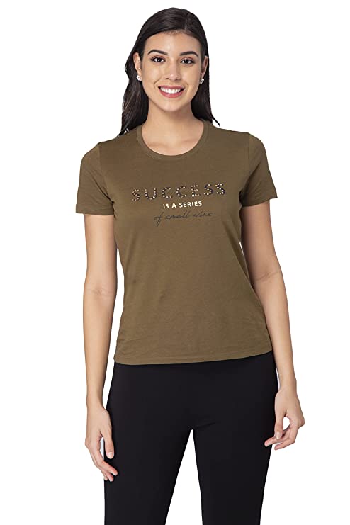 Mode By Red Tape Women's Regular T-Shirt